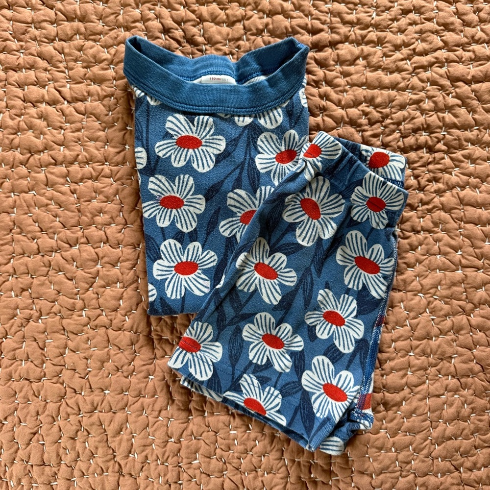 EUC Hanna Andersson Short Sleeve Pajama Set - Size 5 (110 cm)
